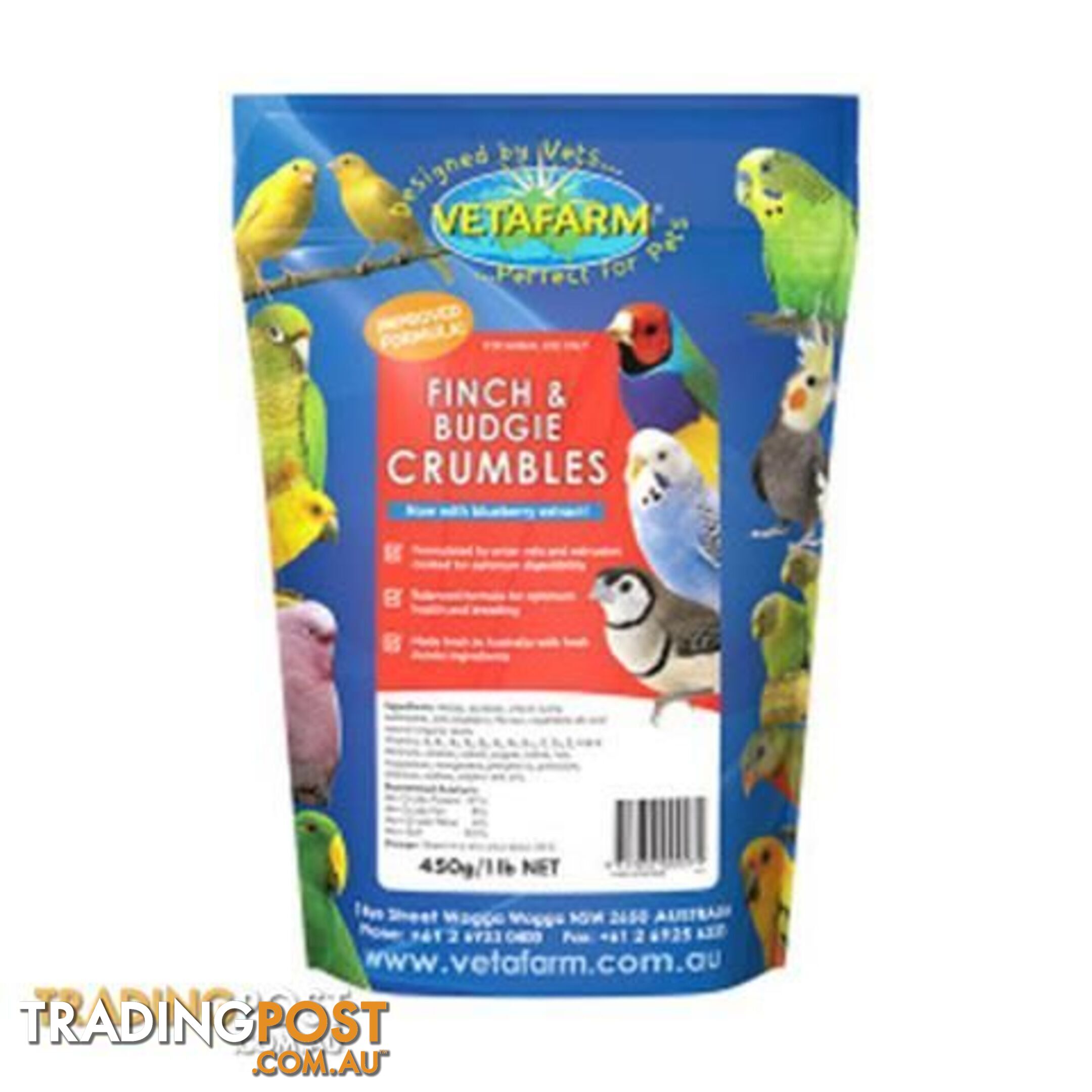 450g Vetafarm Finch Crumbles - StockCode: CM9999