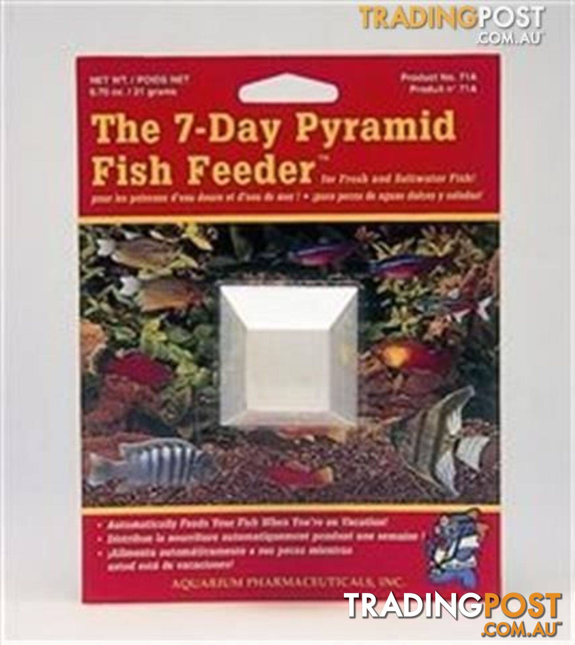 7-Day Pyramid Fish Feeder - StockCode: F7KMQB