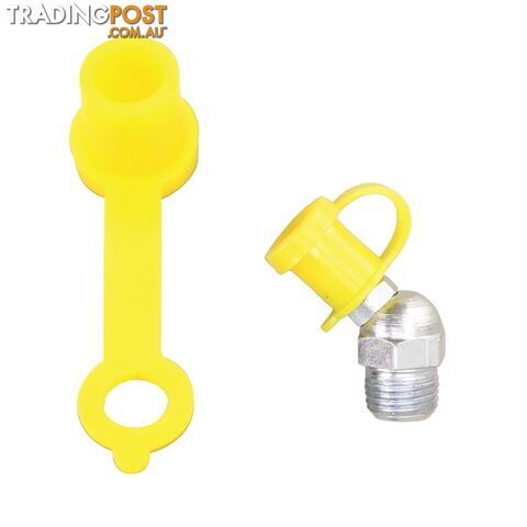 Toledo Grease Nipple Protective Caps  - Yellow 50 Pack SKU - 305395