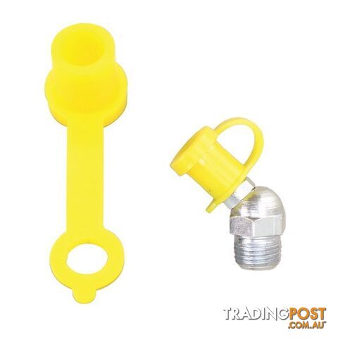 Toledo Grease Nipple Protective Caps  - Yellow 50 Pack SKU - 305395