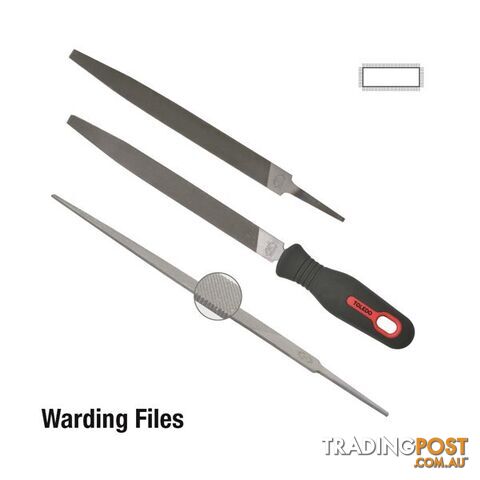 Toledo Warding File Bastard  - 100mm SKU - 04WF01CD