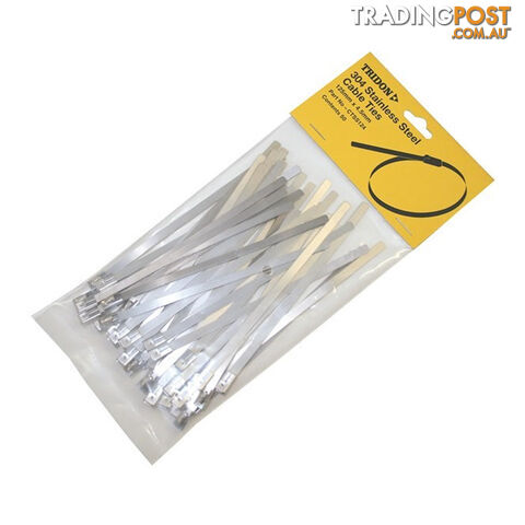 Cable Tie Stainless Steel 304 Grade 127mm  - 521mm 50pk