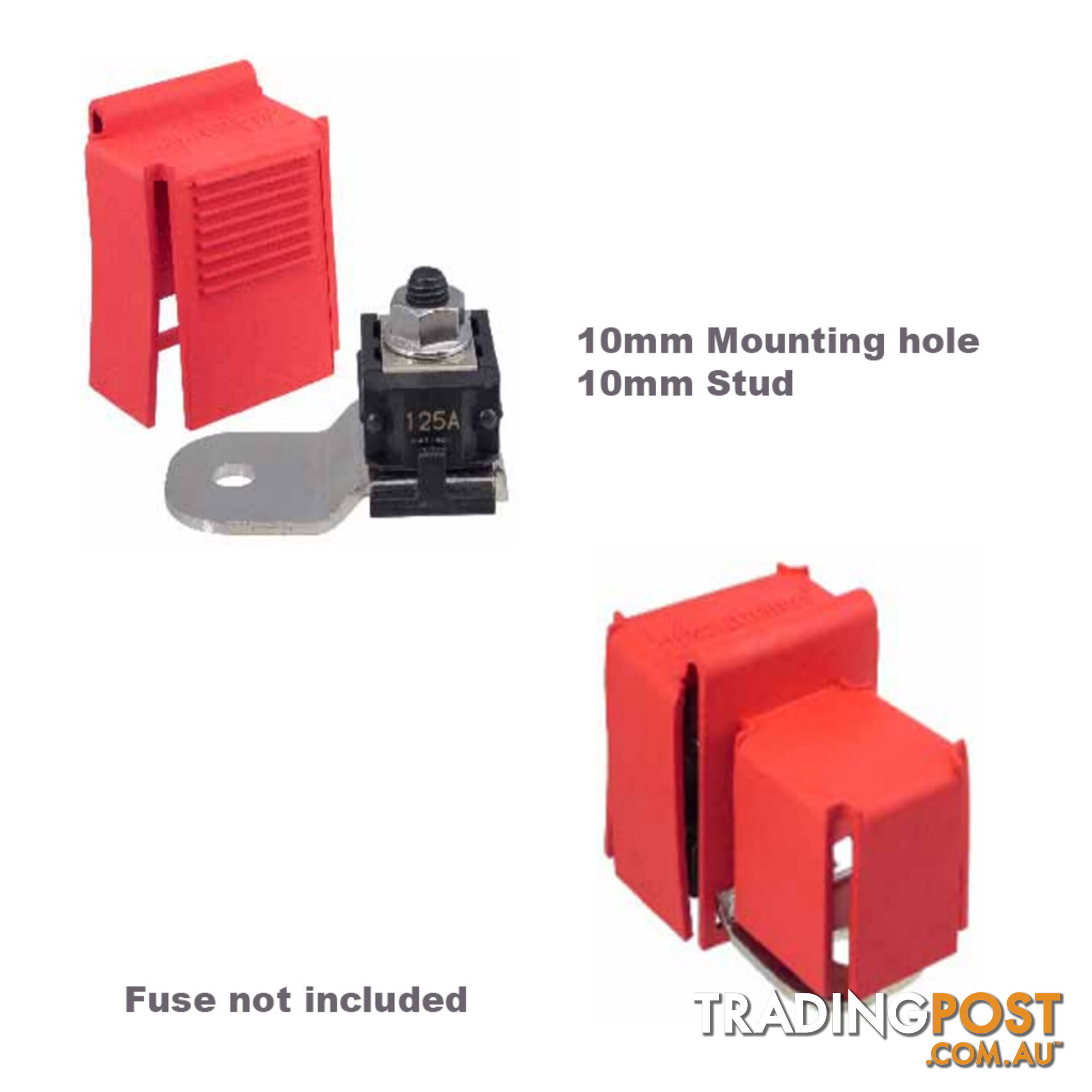 Littlefuse ZCase Fuse Battery Stud Mount Bars 1 Pole and Cover SKU - 0FHZ0211Z