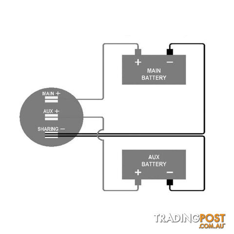 LED Digital Display Dual Volt Meter Gauge 6  - 30v SKU - DC-112