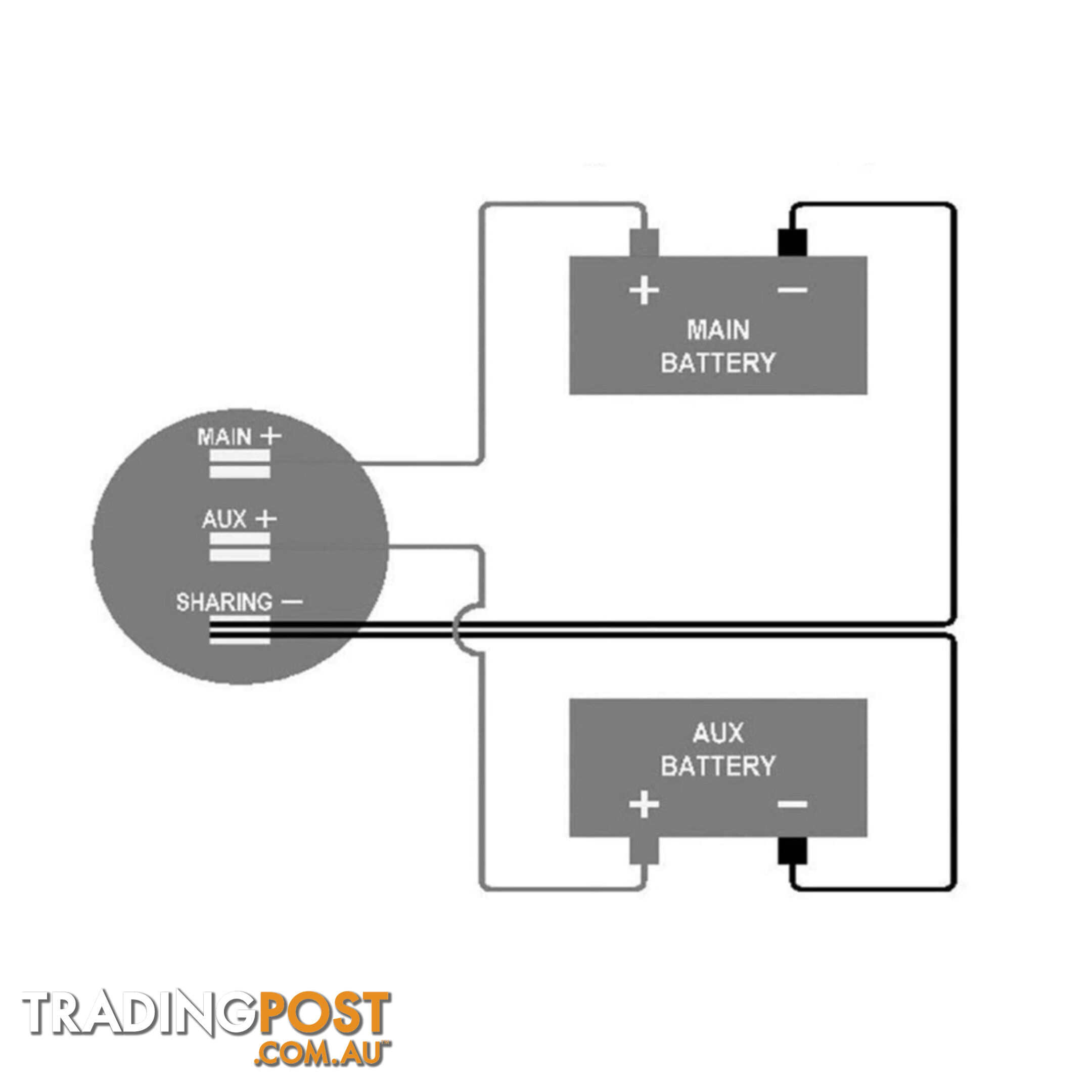 LED Digital Display Dual Volt Meter Gauge 6  - 30v SKU - DC-112