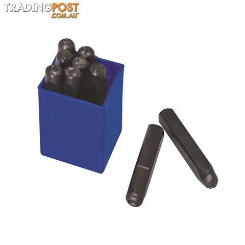 Toledo Number Punch Set 6mm (1/4 ") 9pc SKU - 301617