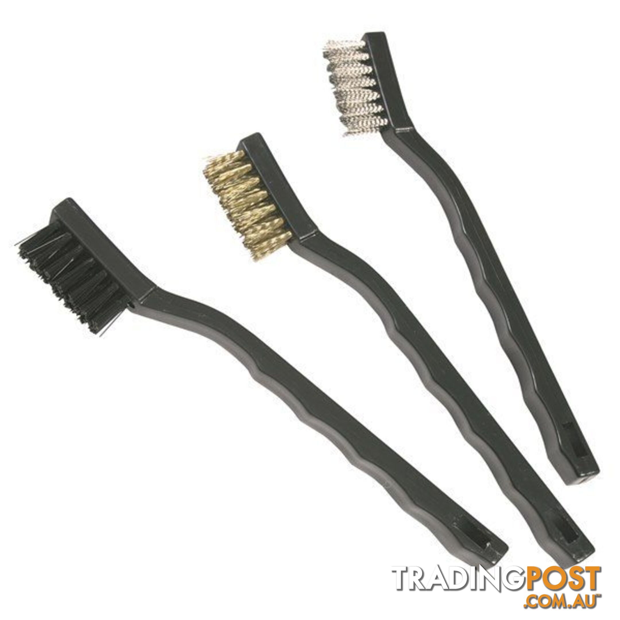Toledo Cleaning Brush Set 3 Pc. Nylon, Brass   Steel SKU - 301003