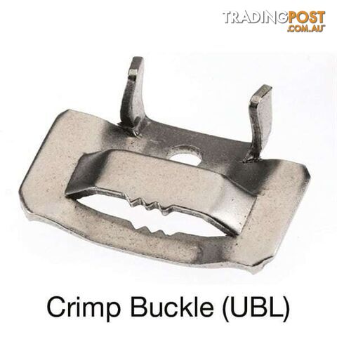 Tridon Crimp Buckle to suit  19.0mm (3/4 ") x 0.75mm 100 Pieces SKU - UBL012100