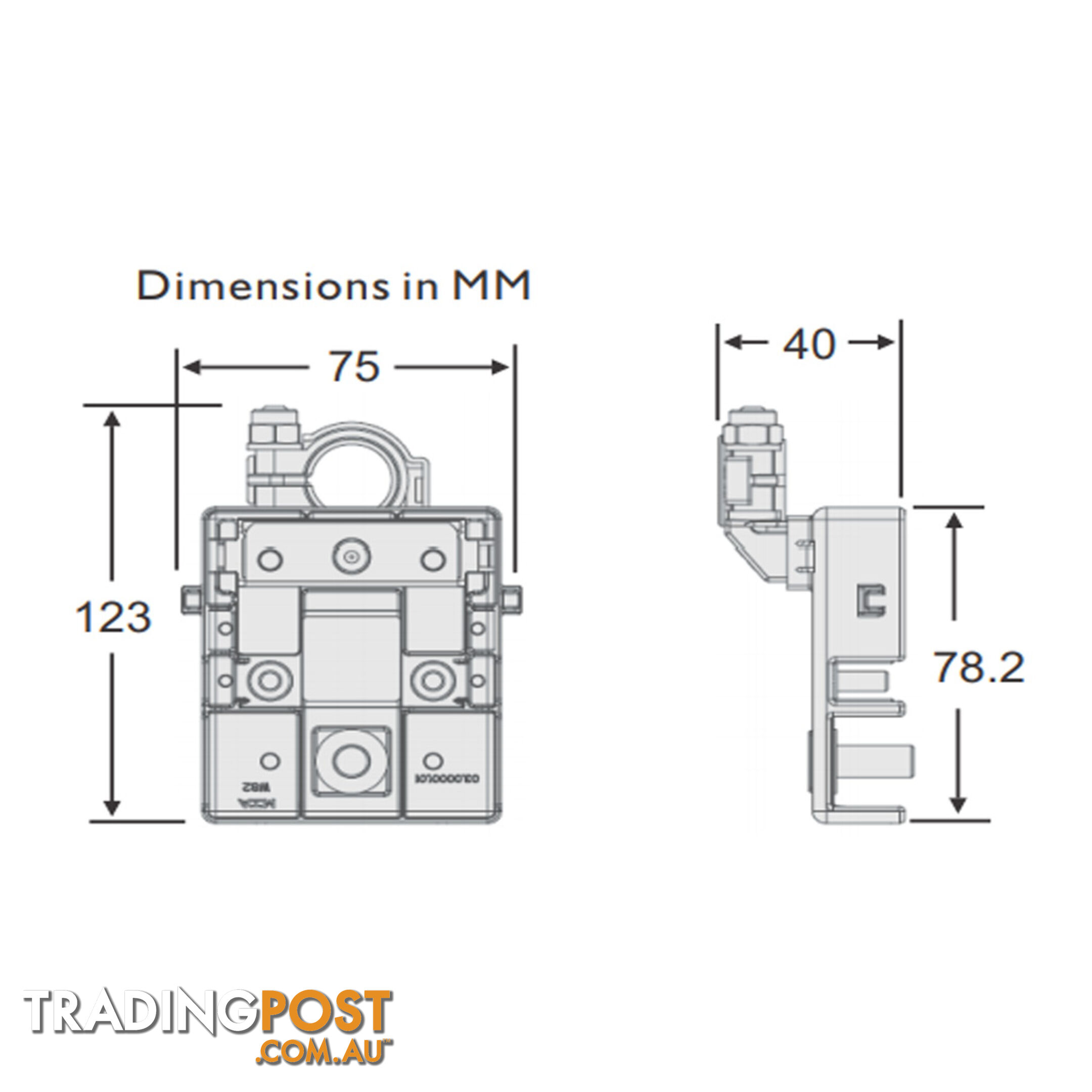 Prolec Power Distribution Unit 3 Way (2 Midi   1 Mega) SKU - 11