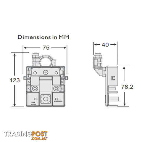 Prolec Power Distribution Unit 3 Way (2 Midi   1 Mega) SKU - 11