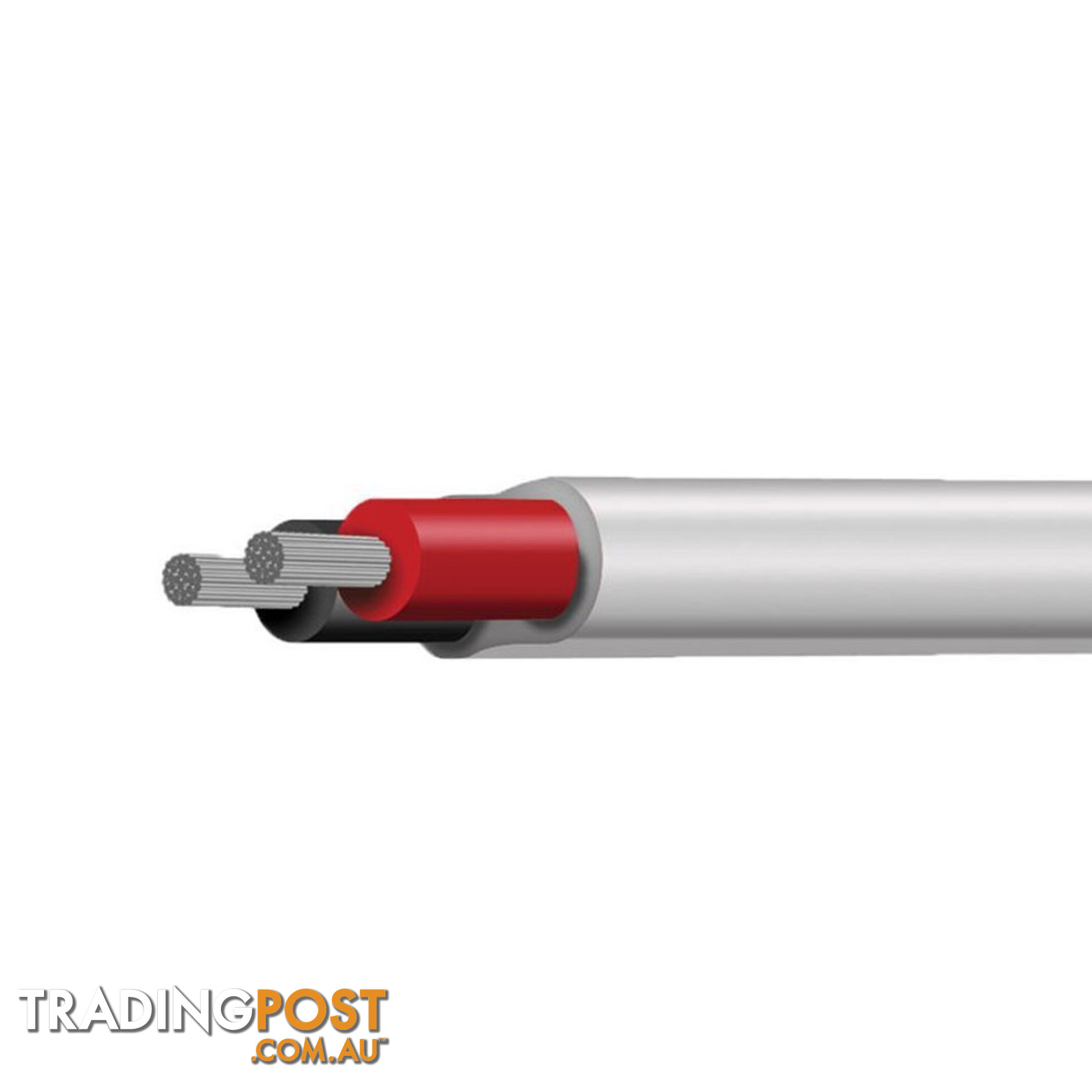 Tycab 4mm Tinned Marine Wire (1.84mm2) 22amp White Sheath SKU - MWS21602-1-1