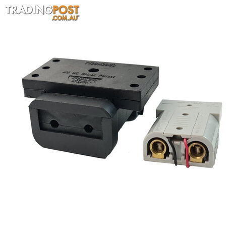 Trailer Vision 50 amp Anderson Plug Top Mount Connector Assembly with Screw Contact Plug SKU - TV-201426-SC