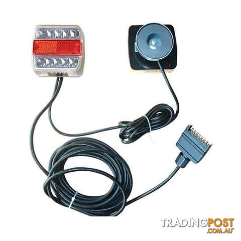LoadMaster Trailer Light Kit Waterproof LED 7 Pin Flat Trailer Plug SKU - LM30801