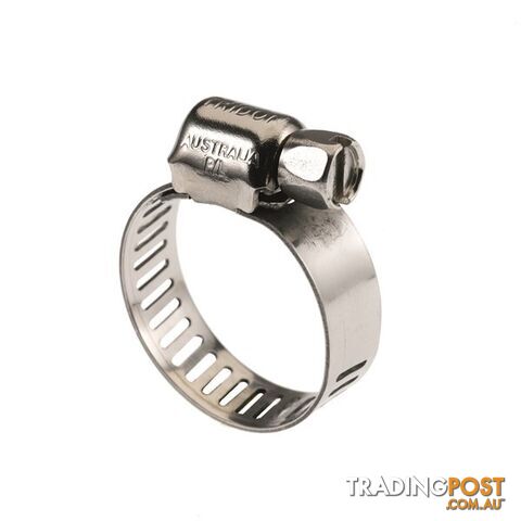 Tridon Full S. Steel Hose Clamp 14mm â 27mm Micro Perforated Band 10pk SKU -...