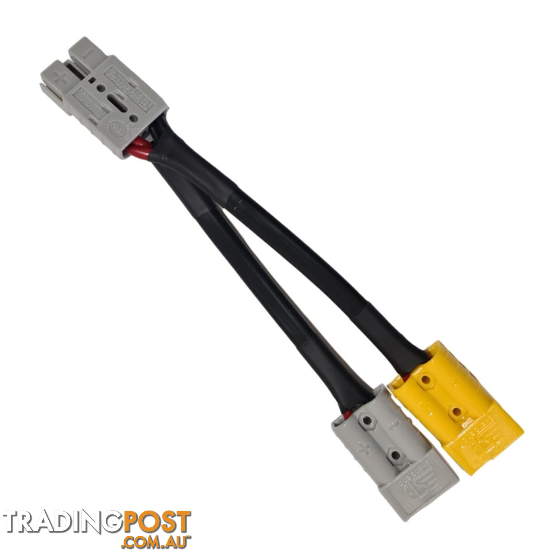 50 amp Anderson Plug Grey to 50 amp Anderson Plug Yellow, Grey Splitter SKU - 50agrey-50agrey50ayellow