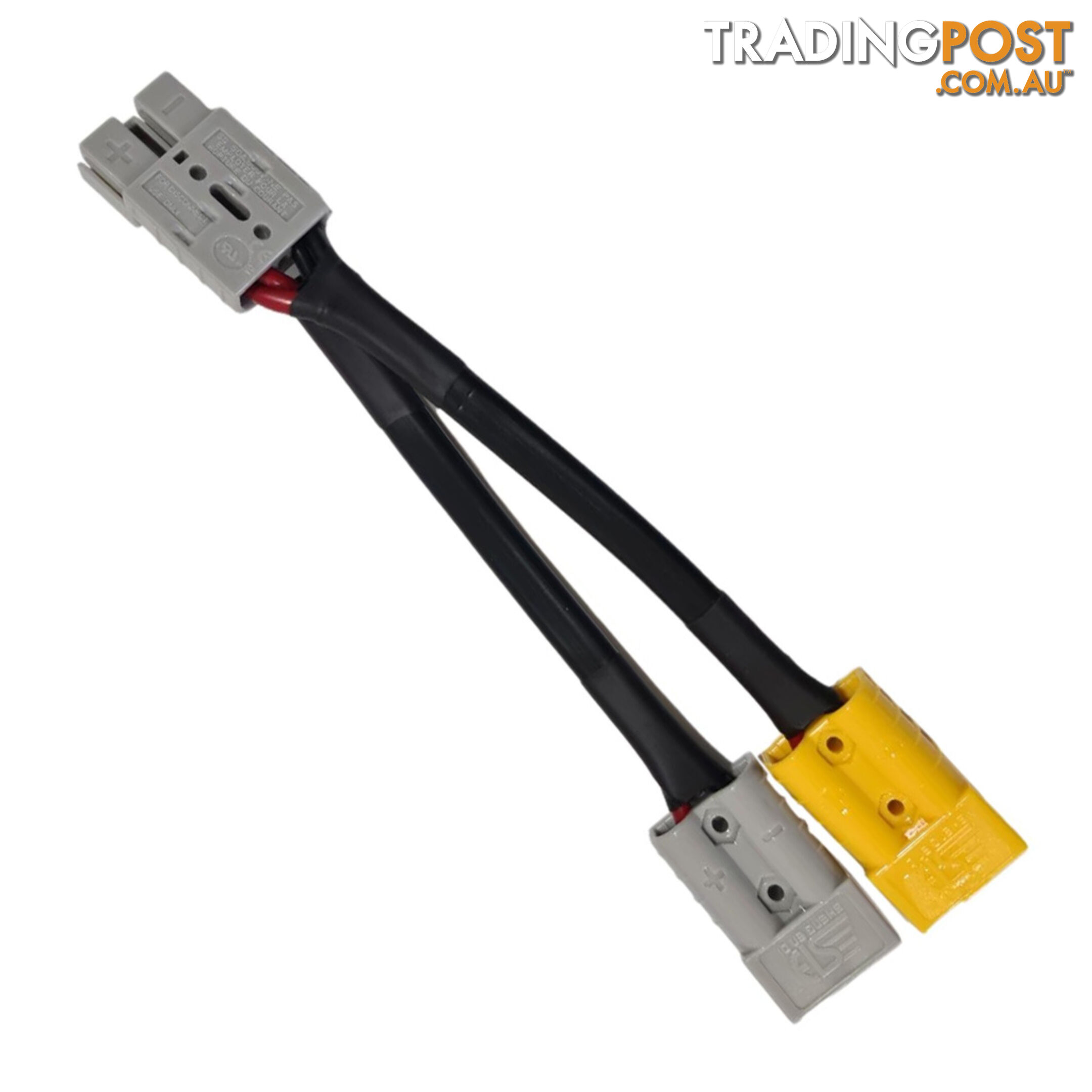 50 amp Anderson Plug Grey to 50 amp Anderson Plug Yellow, Grey Splitter SKU - 50agrey-50agrey50ayellow