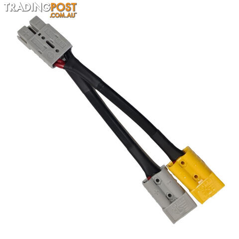 50 amp Anderson Plug Grey to 50 amp Anderson Plug Yellow, Grey Splitter SKU - 50agrey-50agrey50ayellow