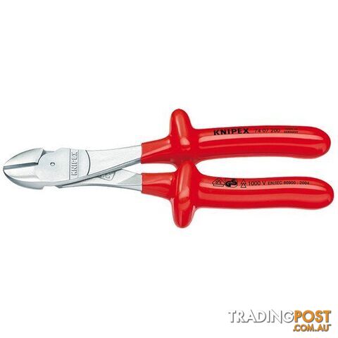 Knipex 250mm Diagonal Cutter  - High Leverage 1000V VDE SKU - 7406250