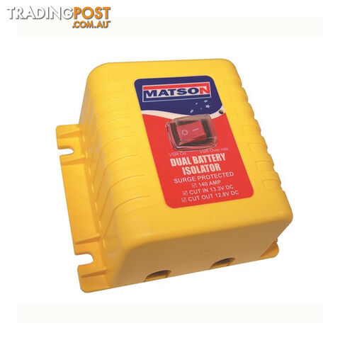 Matson 12v 140 watt Low Voltage Dual Battery Isolator SKU - MA98404