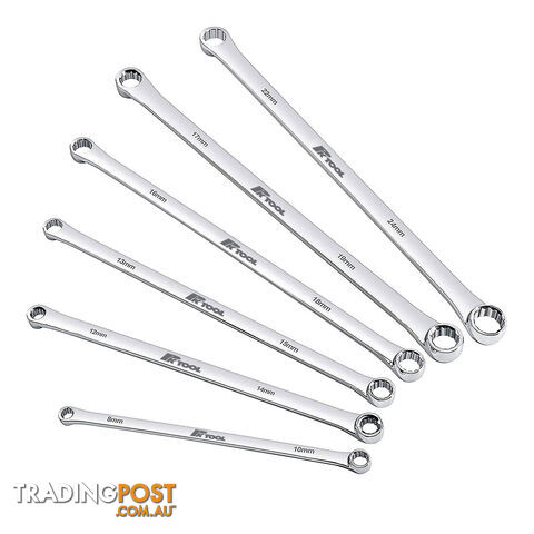 PK Tools Low Profile Extra Long Double Ring Spanners 8 - 24mm