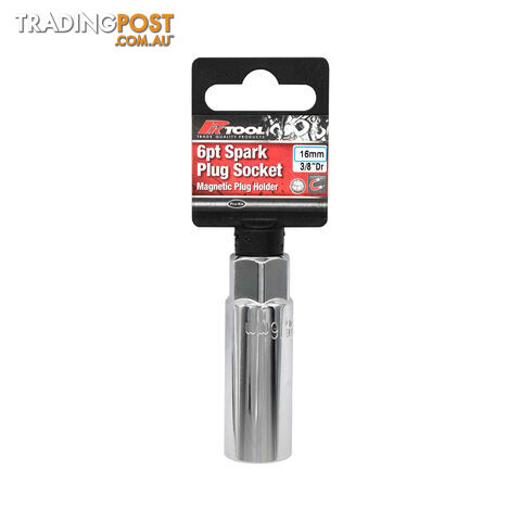 PK Tool 3/8 " Dr 16mm Magnetic Spark Plug Socket 6pt SKU - A09A16