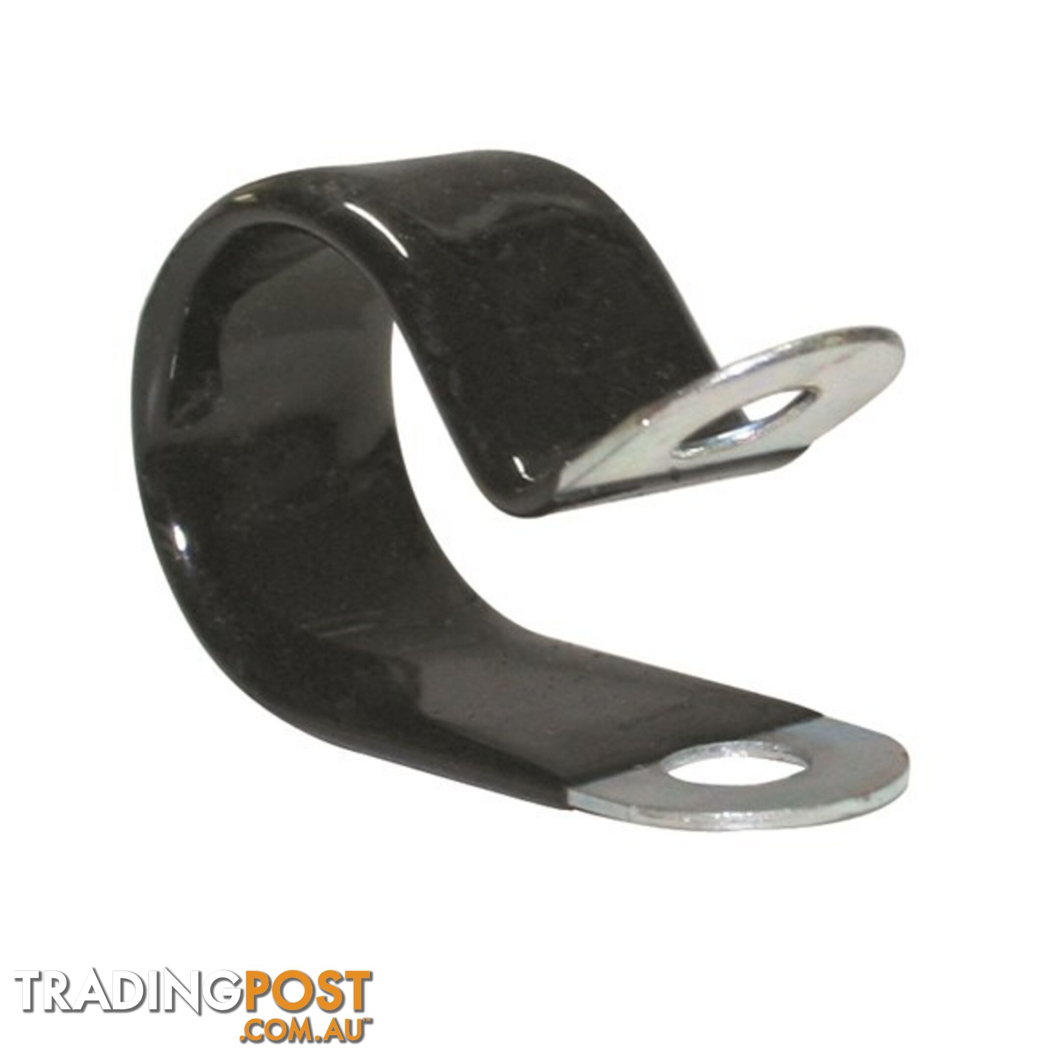 Vinyl Coated Hose   Cable Clamp 33mm (1 5/16?) Dia 20mm Band 12mm Hole 10pk SKU - CAI3313P