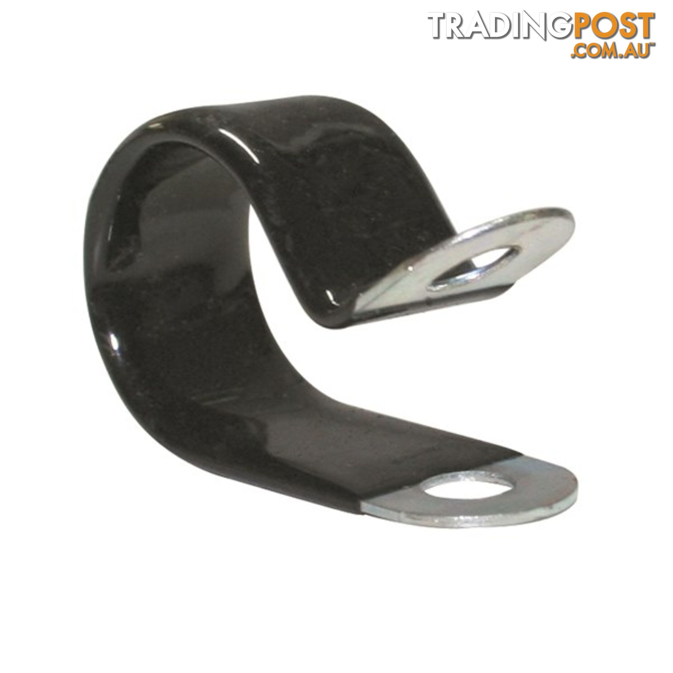 Vinyl Coated Hose   Cable Clamp 33mm (1 5/16?) Dia 20mm Band 12mm Hole 10pk SKU - CAI3313P