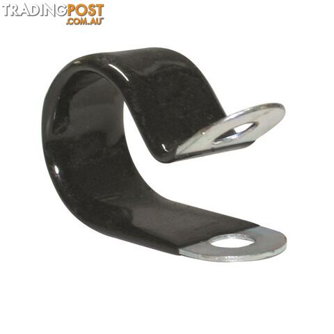 Vinyl Coated Hose   Cable Clamp 33mm (1 5/16?) Dia 20mm Band 12mm Hole 10pk SKU - CAI3313P