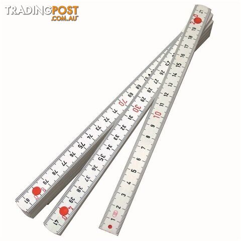 Toledo Single Sided Fibreglass Folding Rule Metric  - 2000mm SKU - 321902