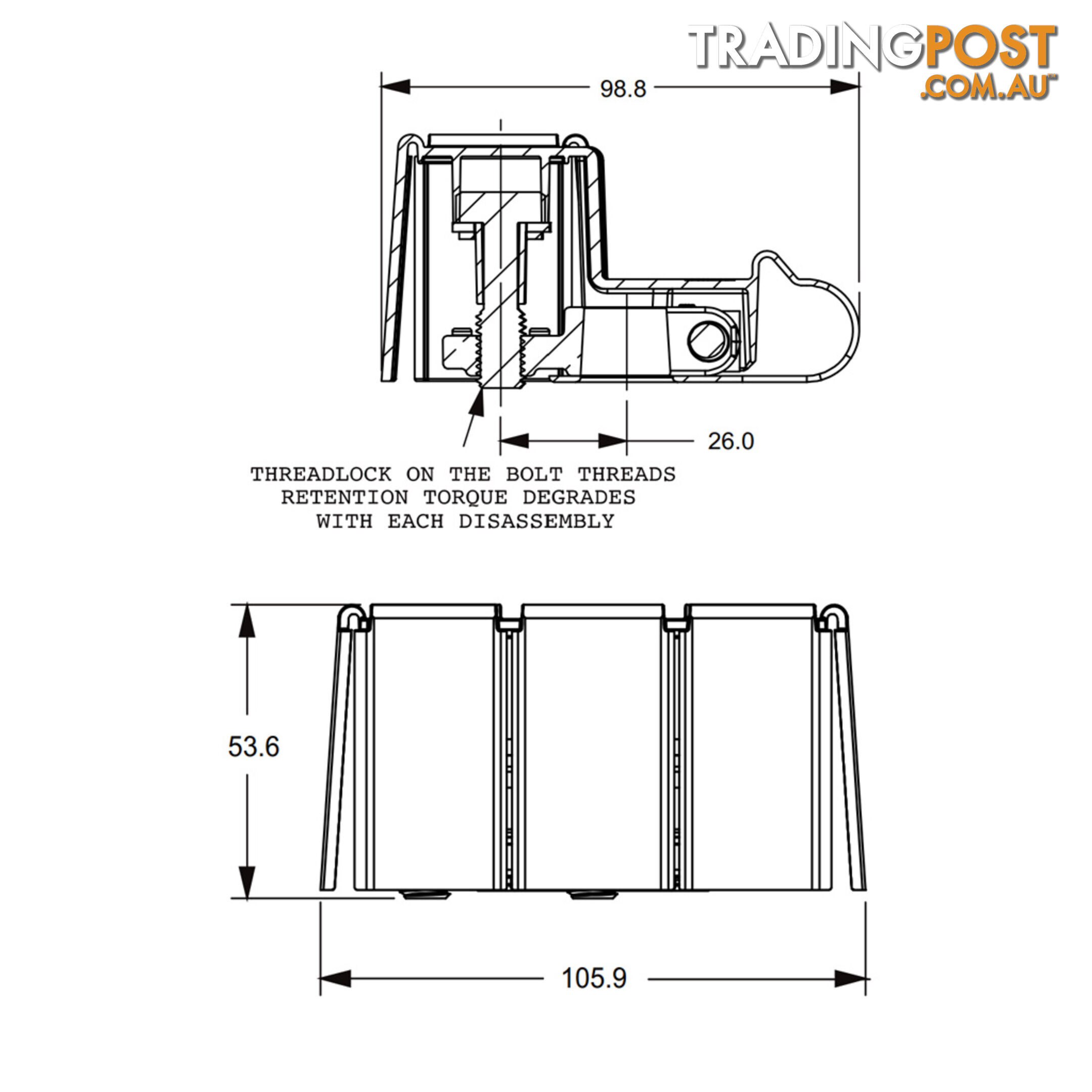 Littlefuse ZCase 3 Way Bussed Fuse Bar Holder with Cover SKU - 0FHZ00853-BX