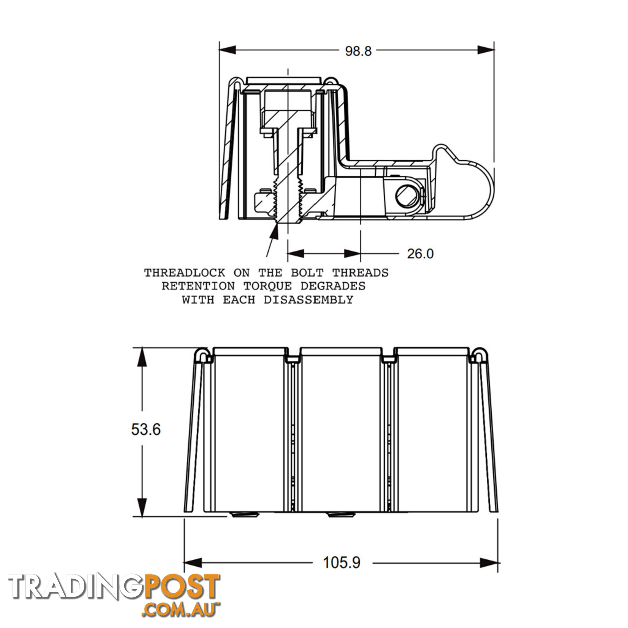 Littlefuse ZCase 3 Way Bussed Fuse Bar Holder with Cover SKU - 0FHZ00853-BX