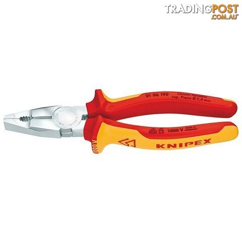 Knipex 160mm Combination Pliers  - Chrome Vanadium 1000V VDE SKU - 106160