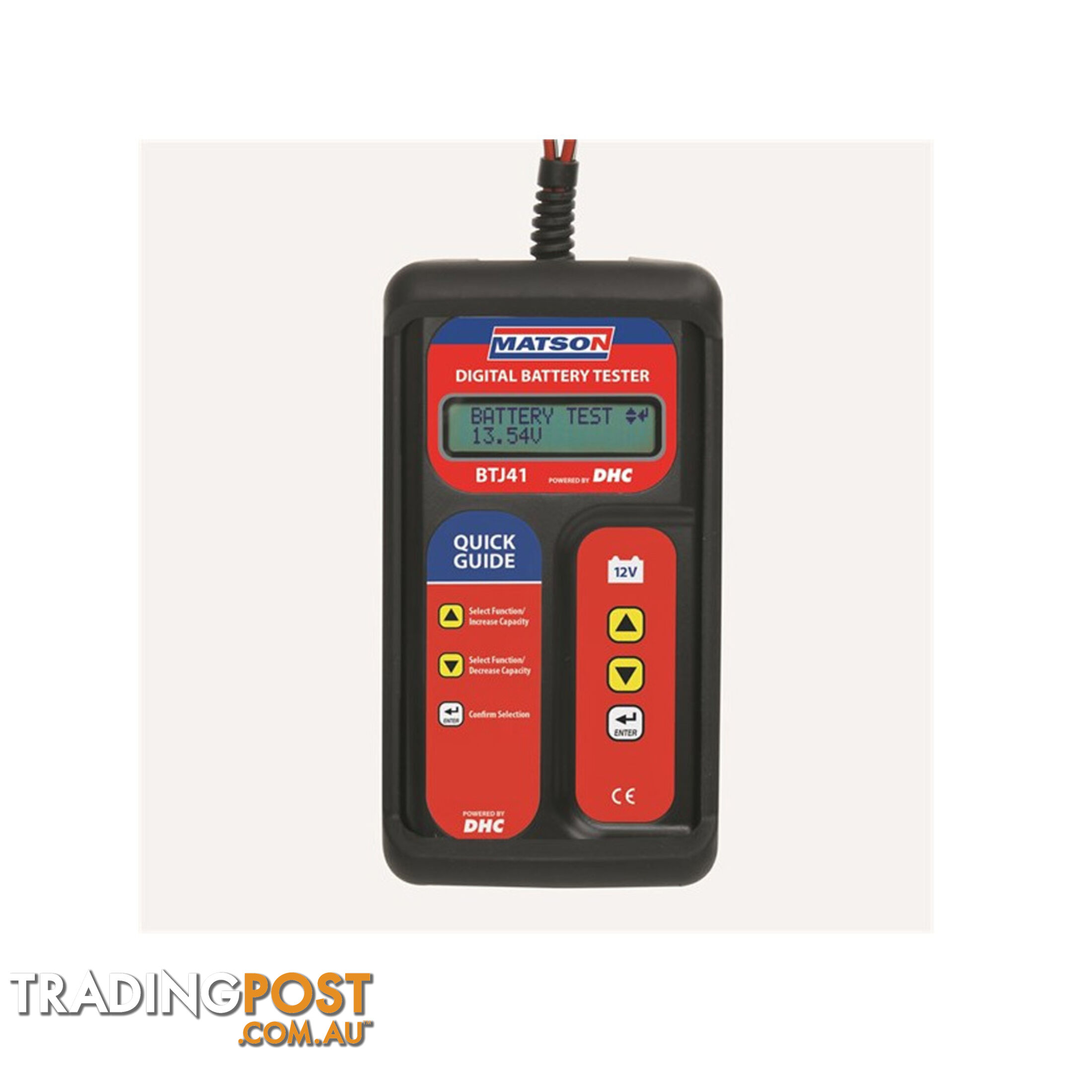 Matson Digital Storage Battery Tester Suits 12V Lead Acid Batteries (AGM) SKU - BTJ41