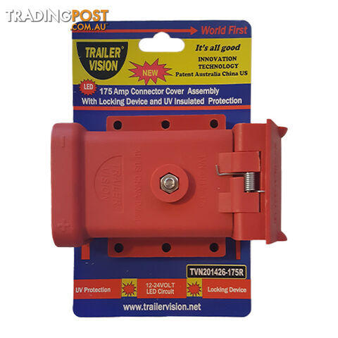 Trailer Vision 175a Anderson Plug Mounting Kit  (RED) Assembly with LED Power Indicator SKU - TVN-201426-175R