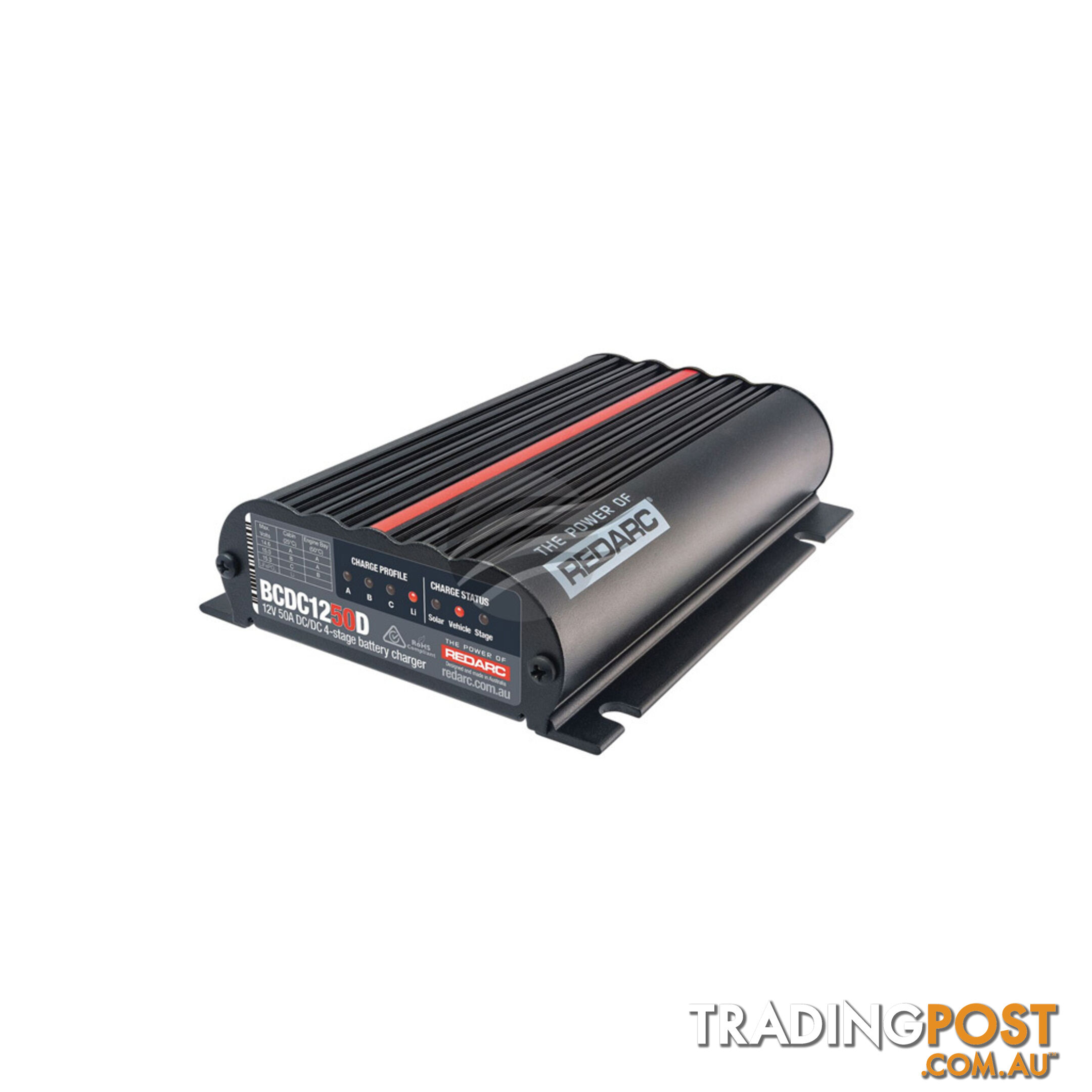 12/24v Smart Start DC-DC Battery Charger 50A 2x12v Multi-Stage SKU - BCDC1250D