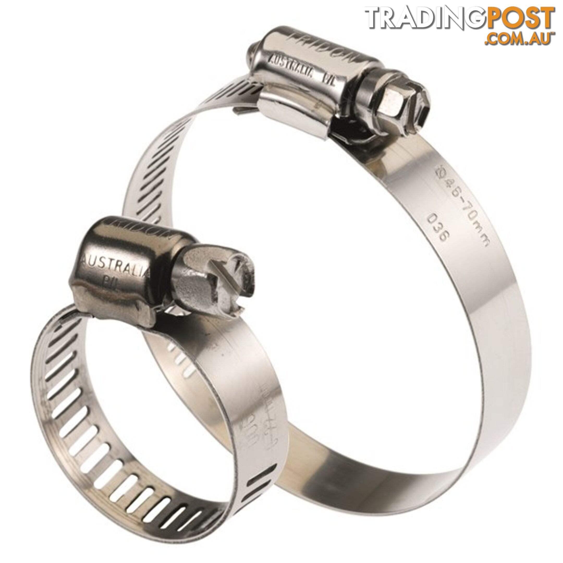 Tridon Full 316 S. Steel Hose Clamp 159mm â 206mm 10pk SKU - H316-120