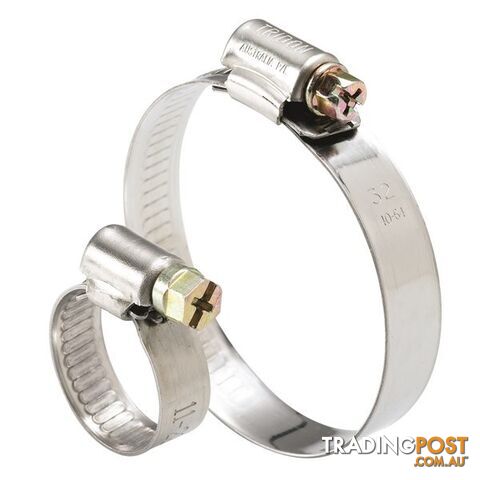 Tridon Regular Hose Clamp 33mm â 57mm Solid Band Part Stainless 10pk SKU -...