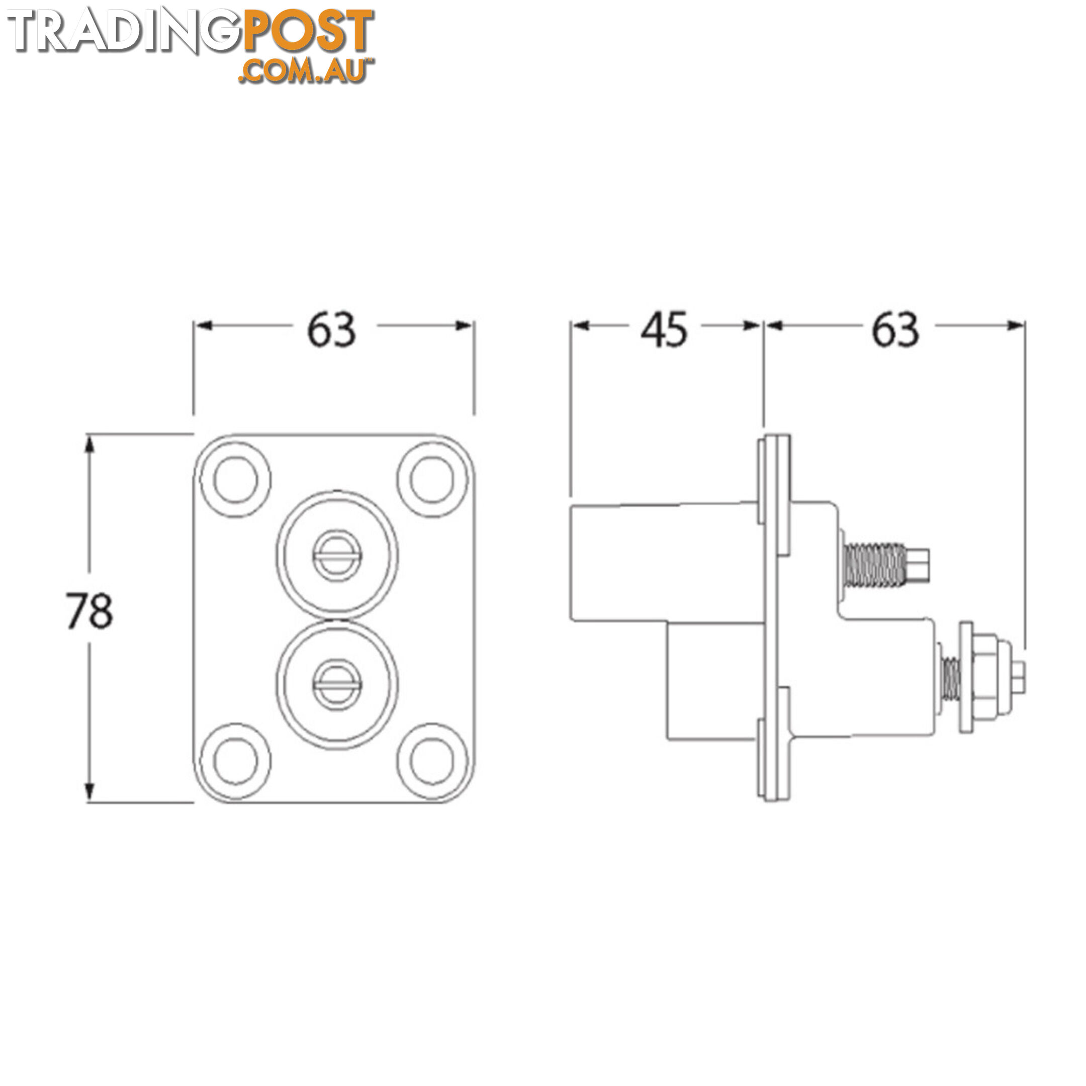 Hella Jump Start Terminal H/Duty High Impact ABS Plastic High Capacity Terminals SKU - E75-HM7546J