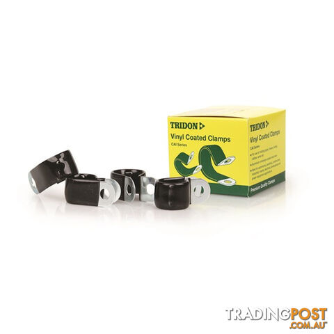 Tridon Vinyl Coated Hose   Cable Clamp 16mm Dia 20mm Band 10mm Hole 10pk SKU - CAI1016P