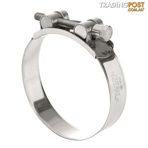 Tridon T-Bolt Hose Clamp 92mm â 97mm All Stainless Solid Band 10pk SKU - TTBS92-97P