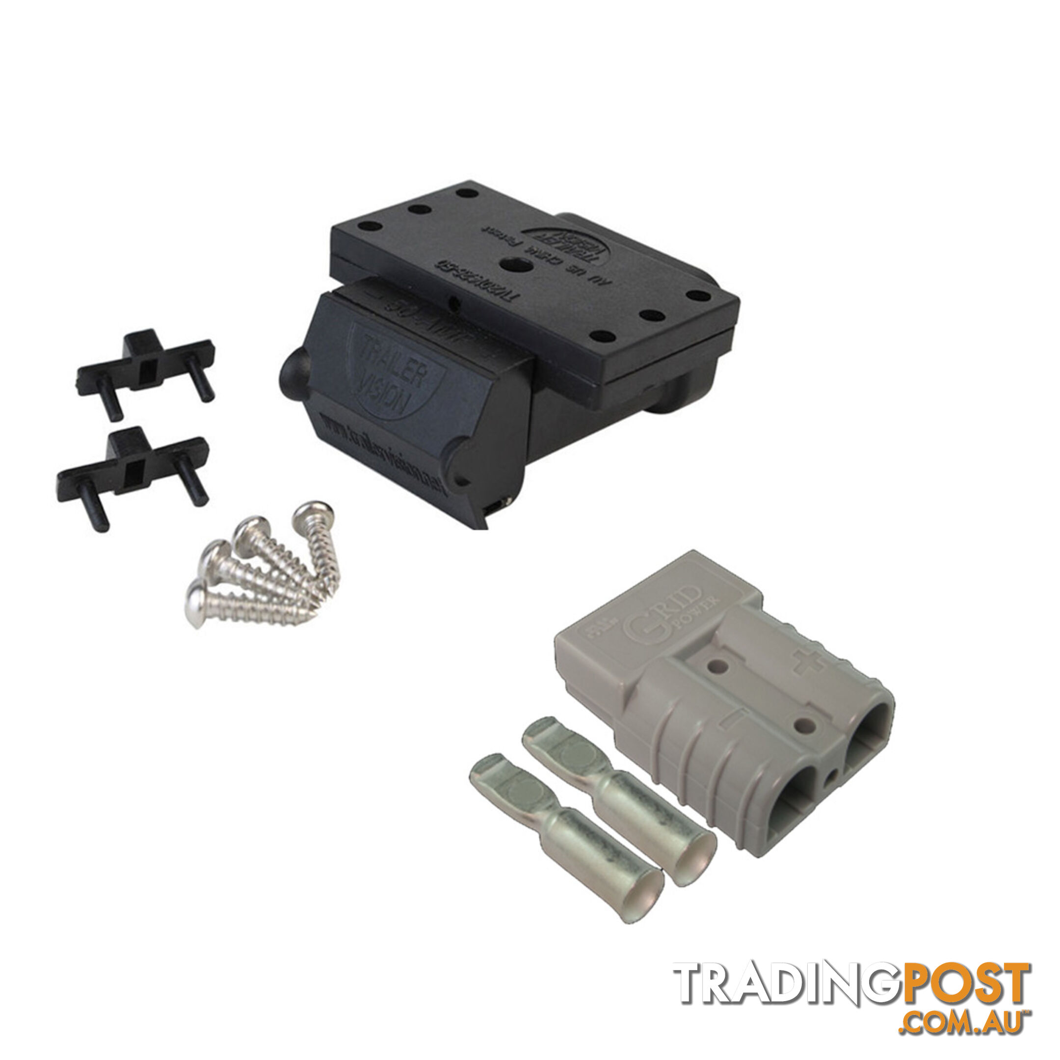 50a Anderson Plug External Mount + Lead Side Cover with 2 x 50a Anderson Plugs Inc SKU - TV-201426-50_TVN-328993-50