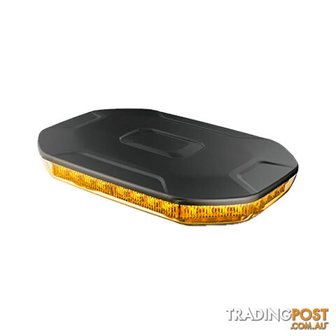 Whitevision 10-30V 28W LED Minibar Amber Beacon Bolt/Magnetic Mt. SKU - BE550A-ST, BE550A-MG
