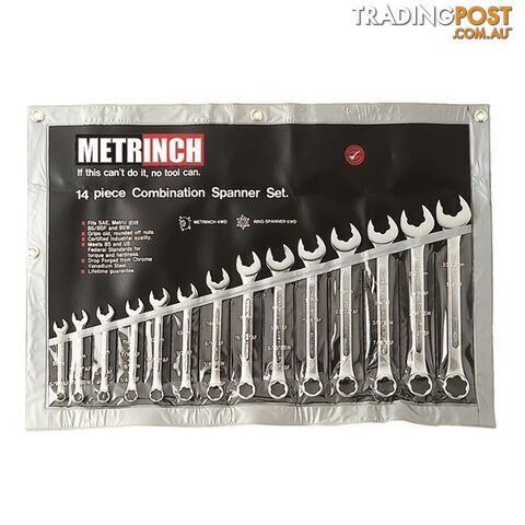 Metrinch Spanner Set 14pc SKU - MET-0125