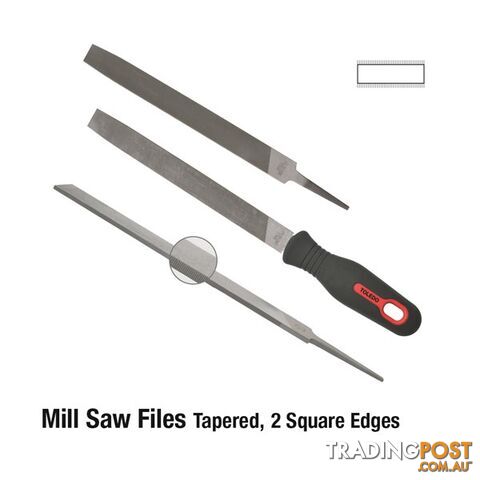 Toledo Tapered Mill Saw File Second Cut  - 250mm SKU - 100302CD