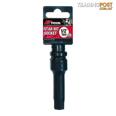 PK Tool 1/2 " Impact Star 6pt Bit Socket T60 SKU - PT11746