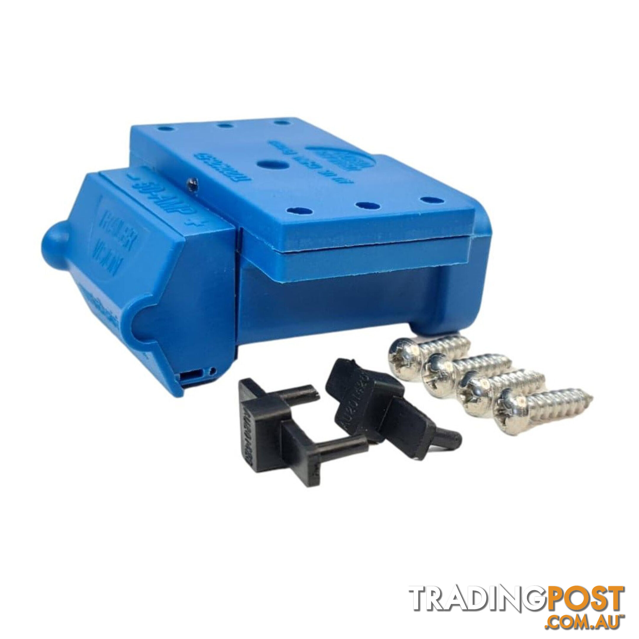 50amp Anderson Plug Blue Mounting Kit with LED Power Indicator SKU - TV-201426-50Blue