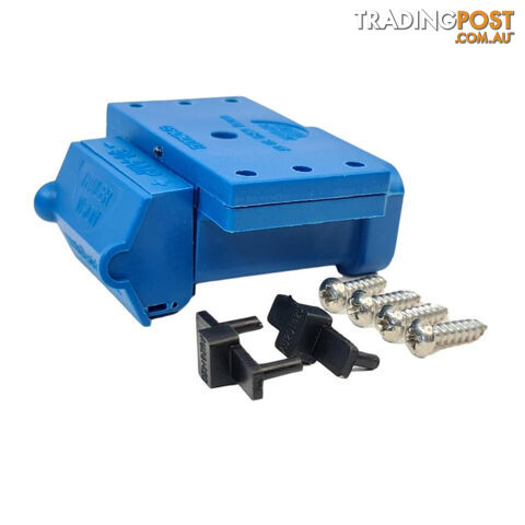 50amp Anderson Plug Blue Mounting Kit with LED Power Indicator SKU - TV-201426-50Blue