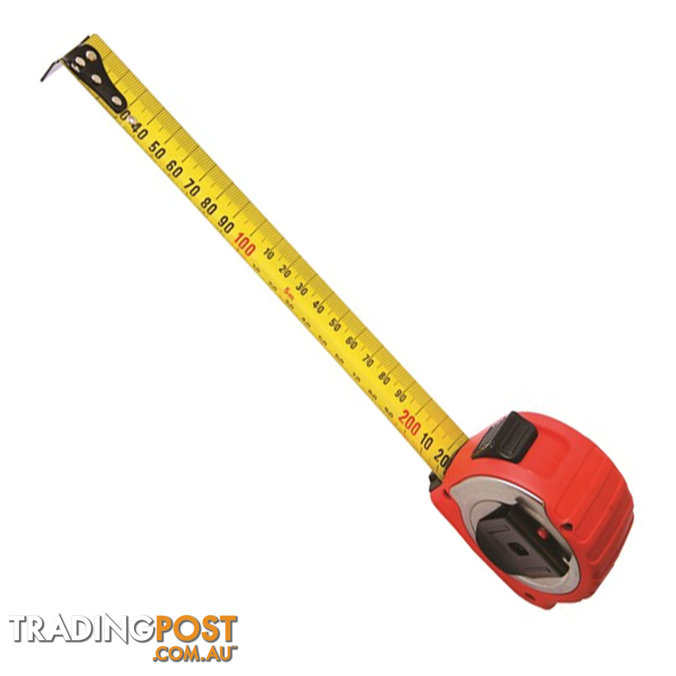 Toledo Measuring Tape Wide Blade Steel Metric 5m Stop Lock Function Heavy Duty SKU - 321905