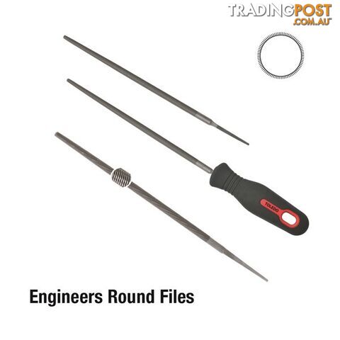 Toledo Round File Bastard  - 150mm SKU - 06RD01CD