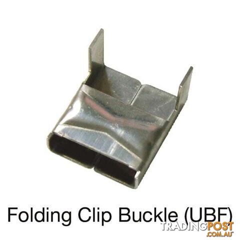 Toledo Folding Clip Buckle to suit  12.7mm (1/2 ") x 0.65mm 100 Pieces SKU - UBF008100